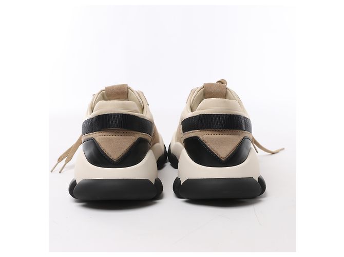 Baskets PRADA en mesh x daim beige, taille EU 40 - vue 3