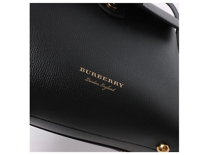 Borsa a mano 2Way Burberry Camberley in pelle nera Nero - vista 10