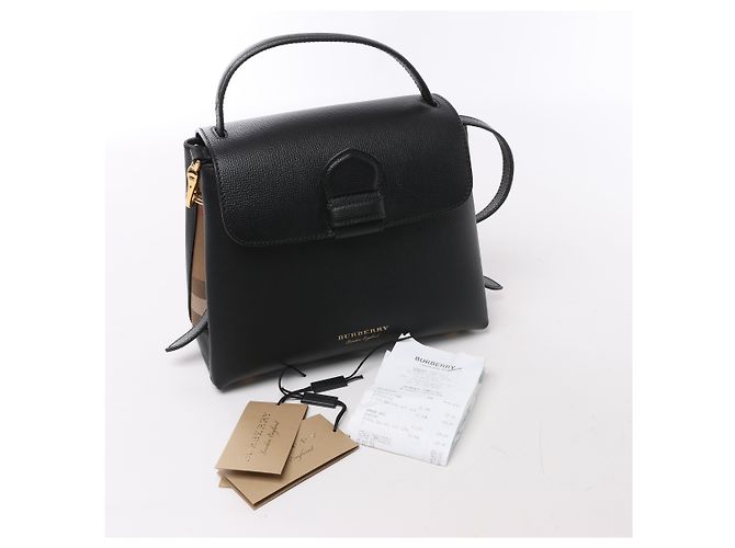 Borsa a mano 2Way Burberry Camberley in pelle nera Nero - vista 11