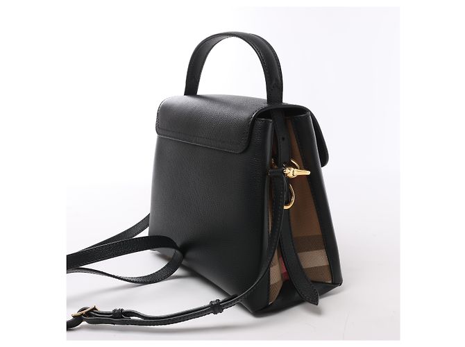 Borsa a mano 2Way Burberry Camberley in pelle nera Nero - vista 3