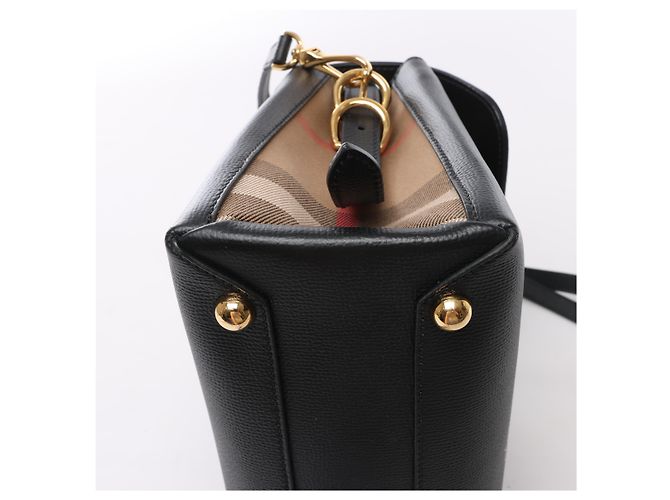 Borsa a mano 2Way Burberry Camberley in pelle nera Nero - vista 9