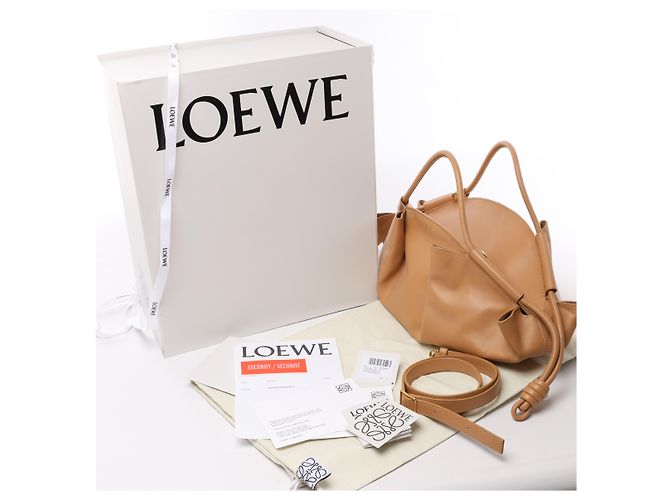 Borsa a mano 2Way Paseo in pelle LOEWE Beige - vista 11