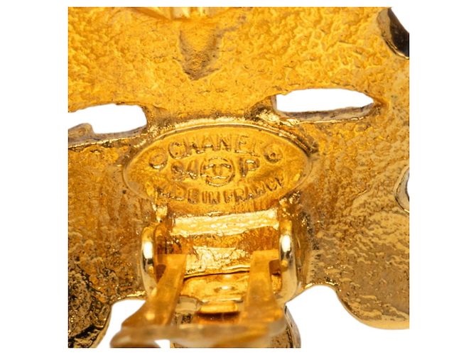 Pendientes Chanel Coco Mark con motivo de flor Dorado - vista 3