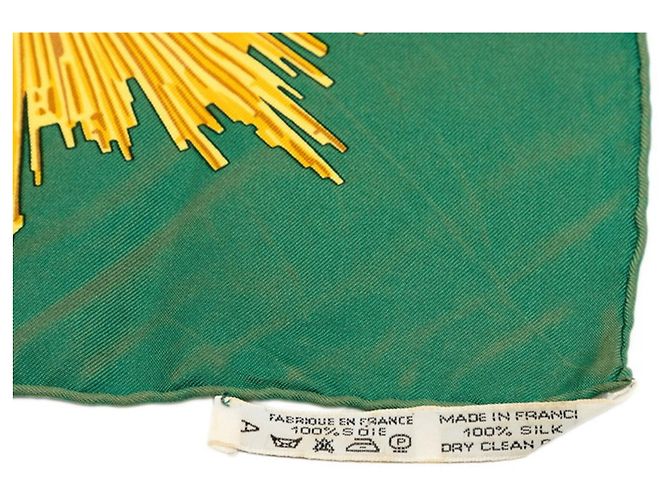 Hermès Foulard Hermes Carre 90 Sanssouci Palace Multicolore Verde - vista 9