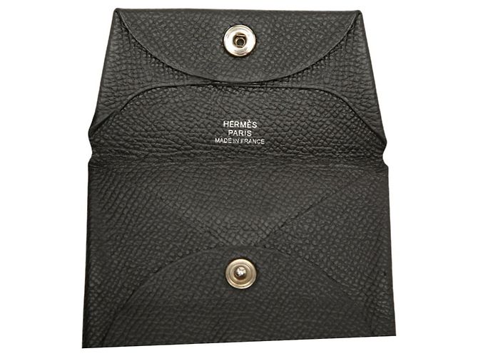 Hermès Monedero Hermes Bastia en Noir Black Negro - vista 5