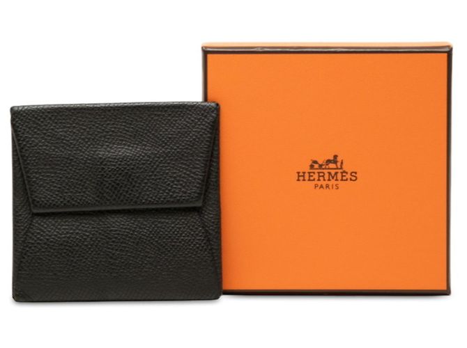 Hermès Monedero Hermes Bastia en Noir Black Negro - vista 7