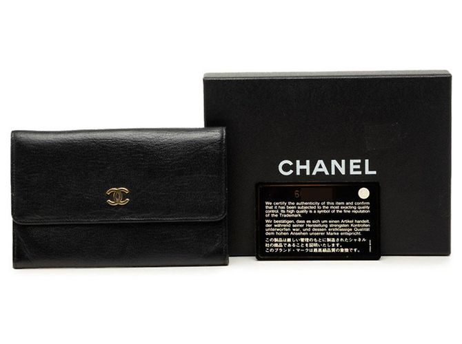 Cartera bi-fold Chanel Coco Mark Negro - vista 8