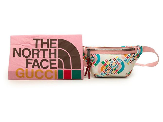 Gucci x The North Face Sac banane/Sac ceinture Blanc Multicolore - vue 8