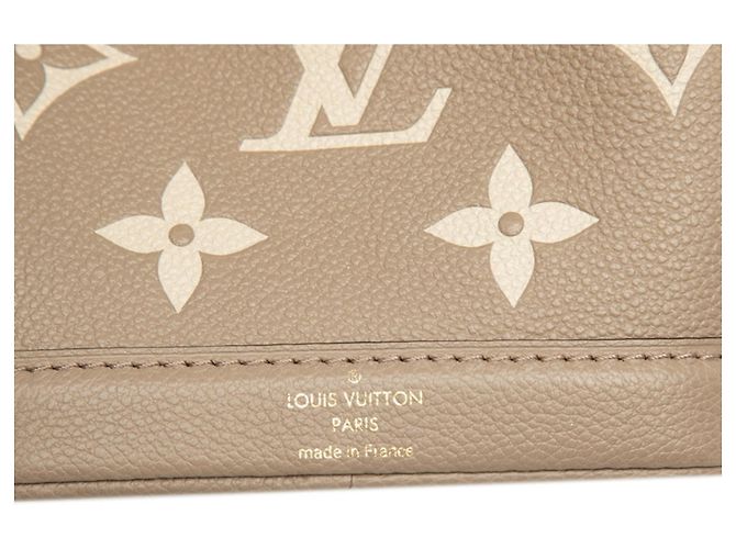 Noe Borsa Louis Vuitton Monogram Empreinte Nano Noé Beige Monogramma - vista 5