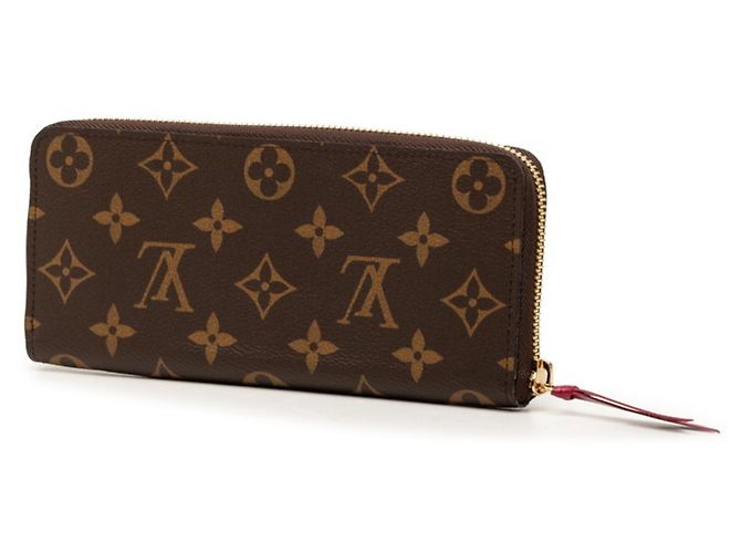Monedero Louis Vuitton Monogram Castaño Fucsia Monograma - vista 2