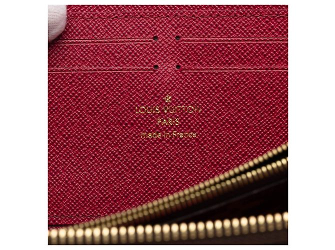 Monedero Louis Vuitton Monogram Castaño Fucsia Monograma - vista 5
