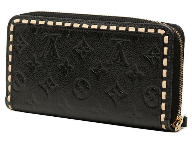 Cartera Zippy Louis Vuitton Monogram Empreinte Negro Beige Monograma - vista 2