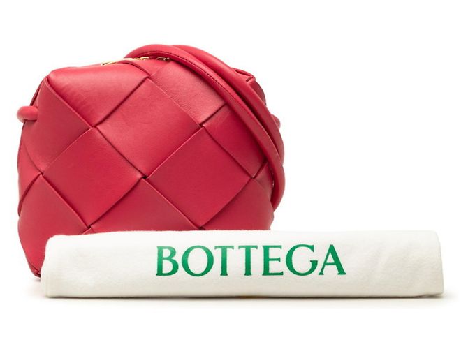 Borsa a tracolla Bottega Veneta Maxi Intrecciato Mini Cassette Rosa - vista 6
