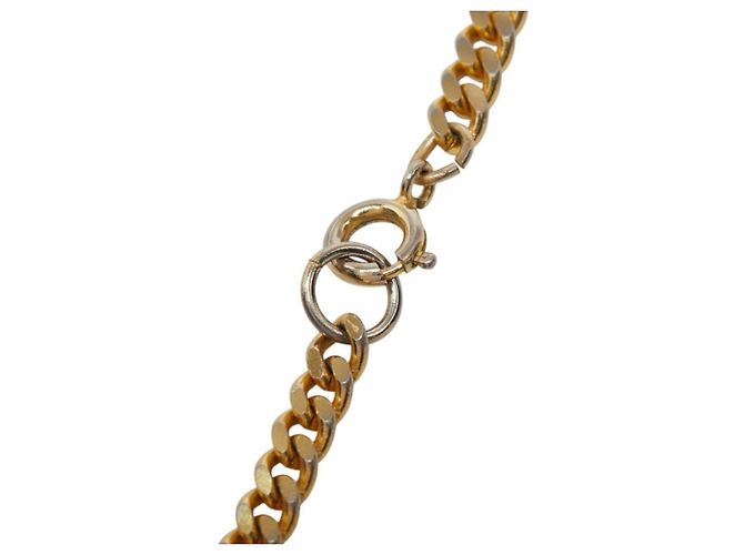 Collar de cadena Chanel Coco Mark Dorado - vista 4