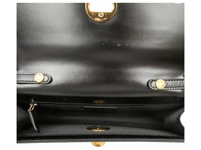 Bulgari Borsa a tracolla Bvlgari Logo in pelle nera Nero - vista 5