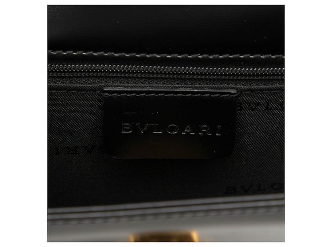 Bulgari Borsa a tracolla Bvlgari Logo in pelle nera Nero - vista 6