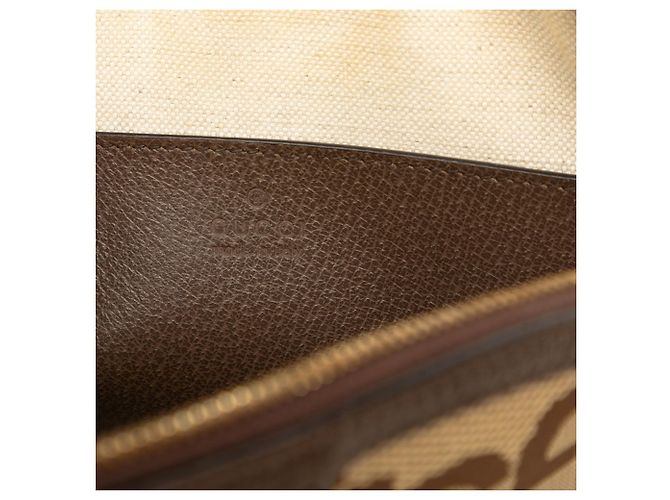 Borsa a tracolla Gucci Ophidia Jumbo GG Marrone - vista 6
