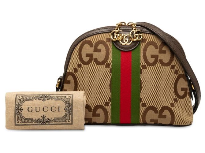 Borsa a tracolla Gucci Ophidia Jumbo GG Marrone - vista 7