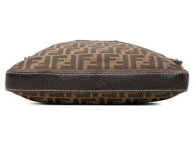 Borsa a tracolla Fendi Zucca Selleria Marrone - vista 3