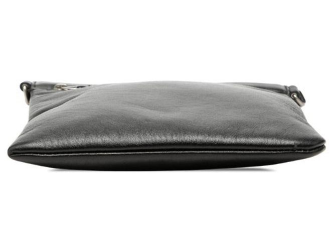 Borsa a tracolla Pochette Saint Laurent in pelle nera Nero - vista 3