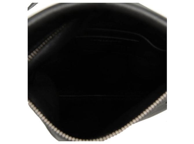 Borsa a tracolla Pochette Saint Laurent in pelle nera Nero - vista 4