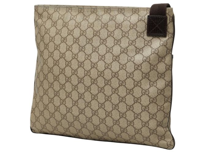 Borsa a Tracolla Gucci GG Supreme Marrone Beige - vista 2