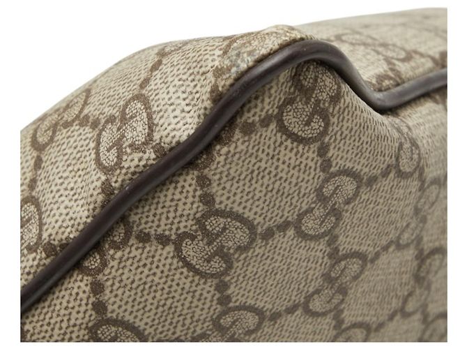Borsa a Tracolla Gucci GG Supreme Marrone Beige - vista 4