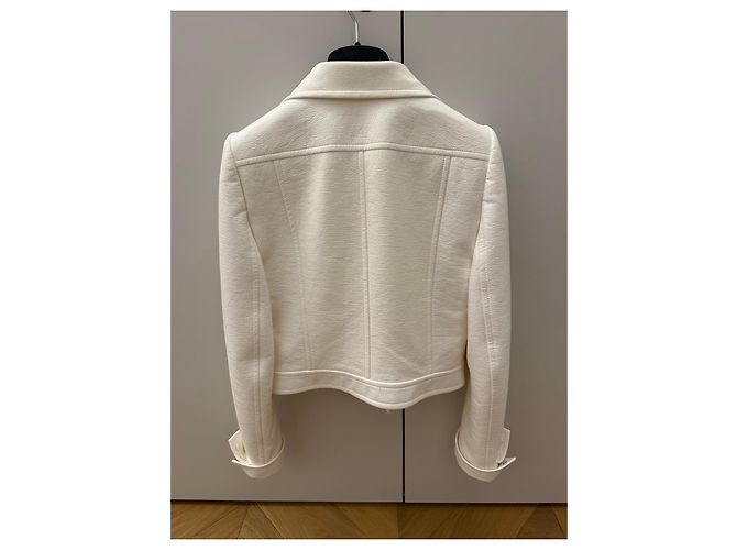 Courreges Courrèges Reedition Vinyl Jacke Weiß - Ansicht 2