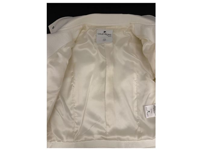 Courreges Courrèges Reedition Vinyl Jacke Weiß - Ansicht 5