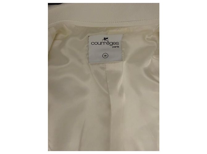 Courreges Courrèges Reedition Vinyl Jacke Weiß - Ansicht 6