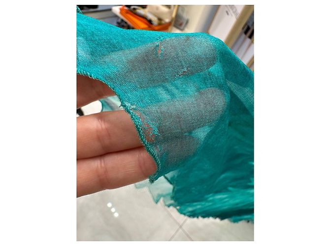 Zuhair Murad Seiden-Maxi-Abendkleid Smaragdgrün IT 42 Gebraucht - Ansicht 6
