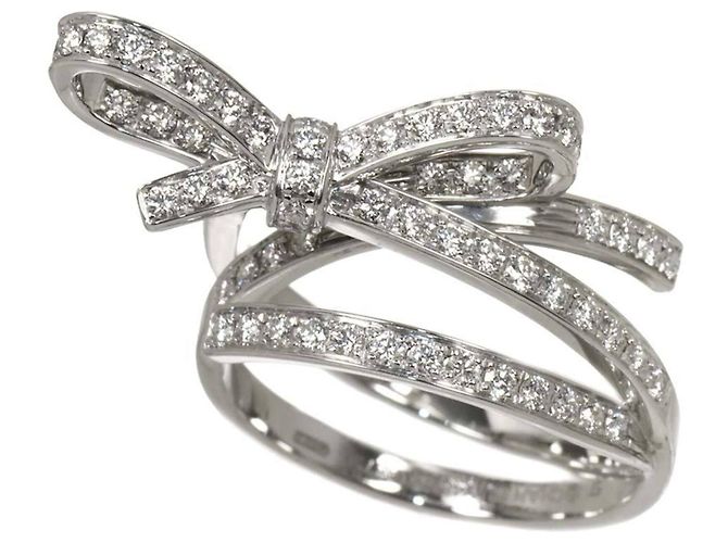 Anello Chanel Ruban de Diamond Band Ring in oro bianco 18K - vista 2