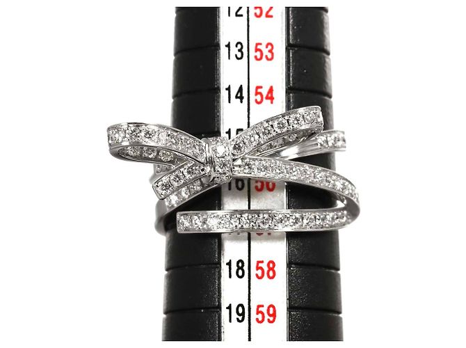 Anello Chanel Ruban de Diamond Band Ring in oro bianco 18K - vista 7
