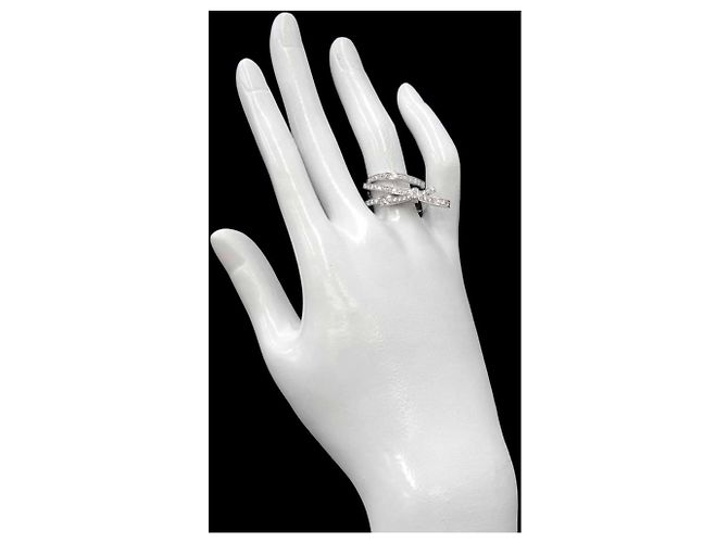 Anello Chanel Ruban de Diamond Band Ring in oro bianco 18K - vista 8