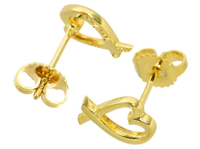 Orecchini Tiffany & Co. Loving Heart D'oro - vista 3