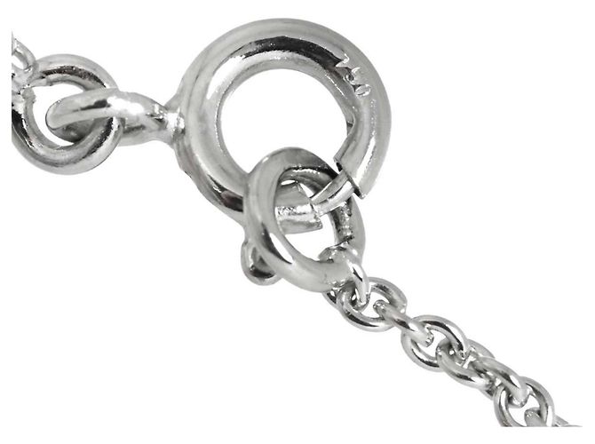 Hermès Collier Hermes Amulette Birkin Diamants en Or Blanc 18K - vue 7