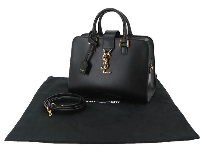 Borsa Saint Laurent Baby Cabas Nero - vista 2