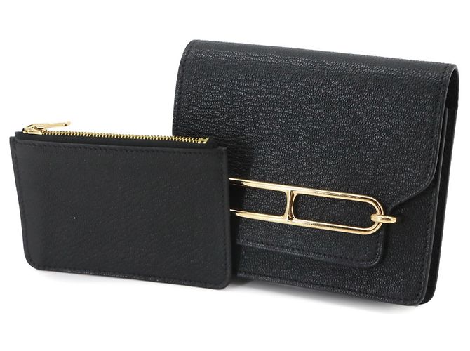 Hermès Cartera Hermes Roulis Slim Negro - vista 2
