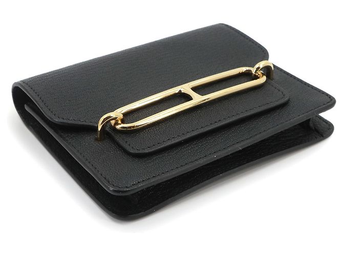 Hermès Cartera Hermes Roulis Slim Negro - vista 3