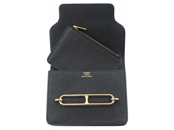 Hermès Cartera Hermes Roulis Slim Negro - vista 5