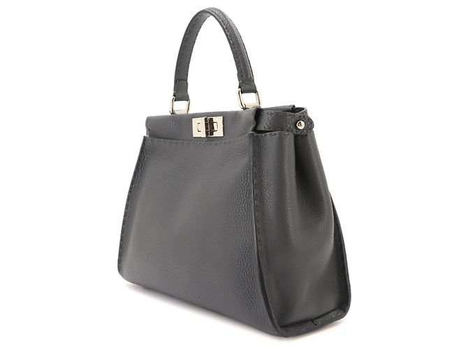 Borsa Fendi Selleria Peekaboo Marrone - vista 4