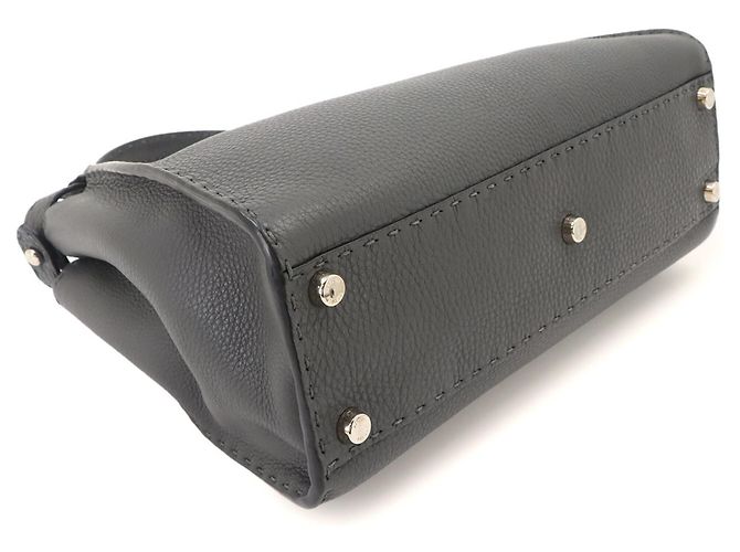 Borsa Fendi Selleria Peekaboo Marrone - vista 5