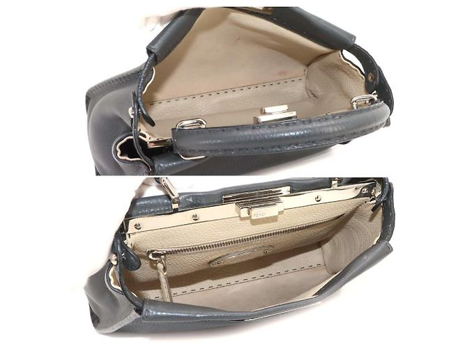 Borsa Fendi Selleria Peekaboo Marrone - vista 7