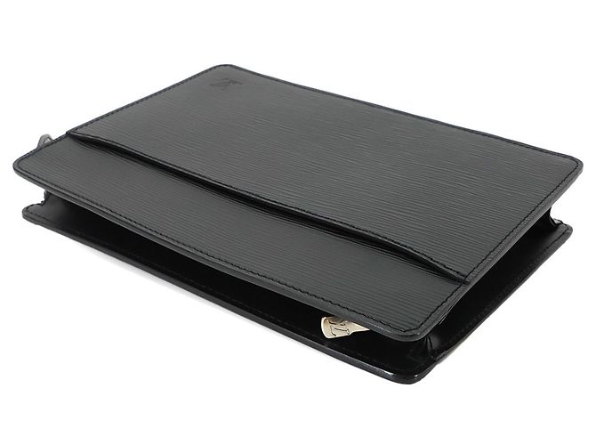Louis Vuitton Epi Pochette Homme Clutch Handbag Nero - vista 6
