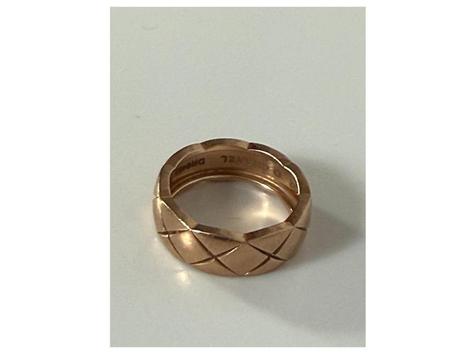 Anello Chanel Coco Crush Oro Beige - vista 3