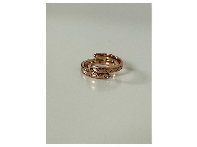 Anello Chanel Coco Crush in oro beige e diamanti - vista 6