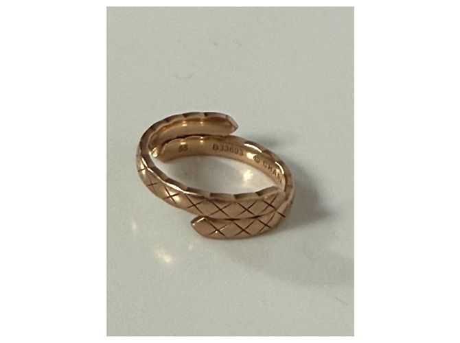 Anello Chanel Coco Crush in oro beige e diamanti - vista 7