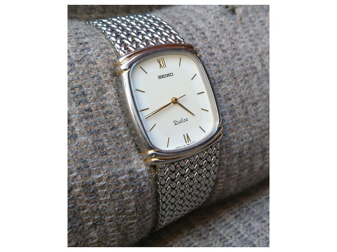 Relógio Seiko Dolce Quartz 7741-5110 Branco - vista 2
