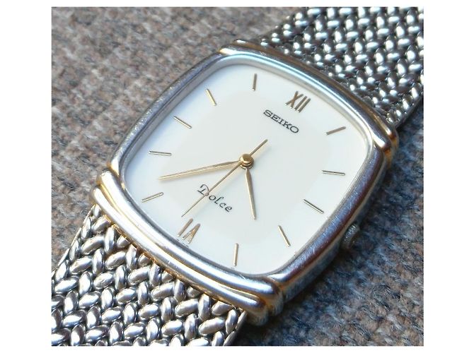 Relógio Seiko Dolce Quartz 7741-5110 Branco - vista 3