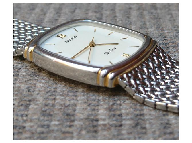 Relógio Seiko Dolce Quartz 7741-5110 Branco - vista 7